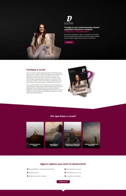 Layout do site Daniele Fiorese